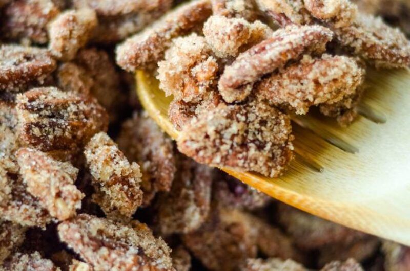 nueces confitadas en freidora