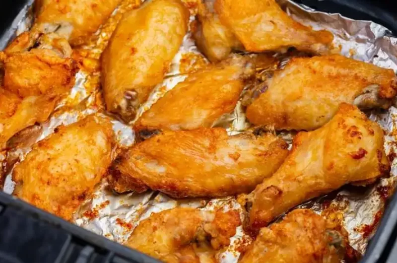 muslo de ala de pollo en aderezo ranchero