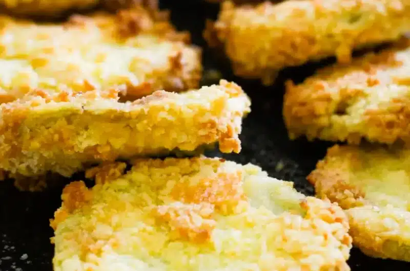 Tomates verdes fritos en freidora de aire (sin gluten)